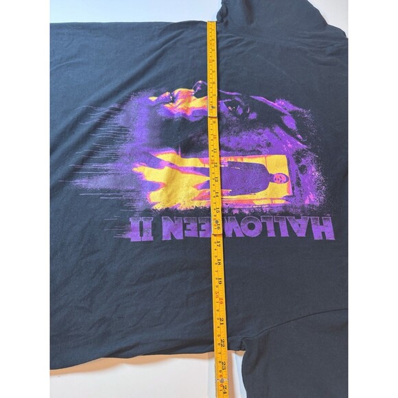Halloween II Michael Meyers Men’s Graphic T-shirt Black Size XL Horror Movie - Picture 3 of 7